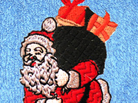 Stickmotiv  'Santa' für Kinderkleidung